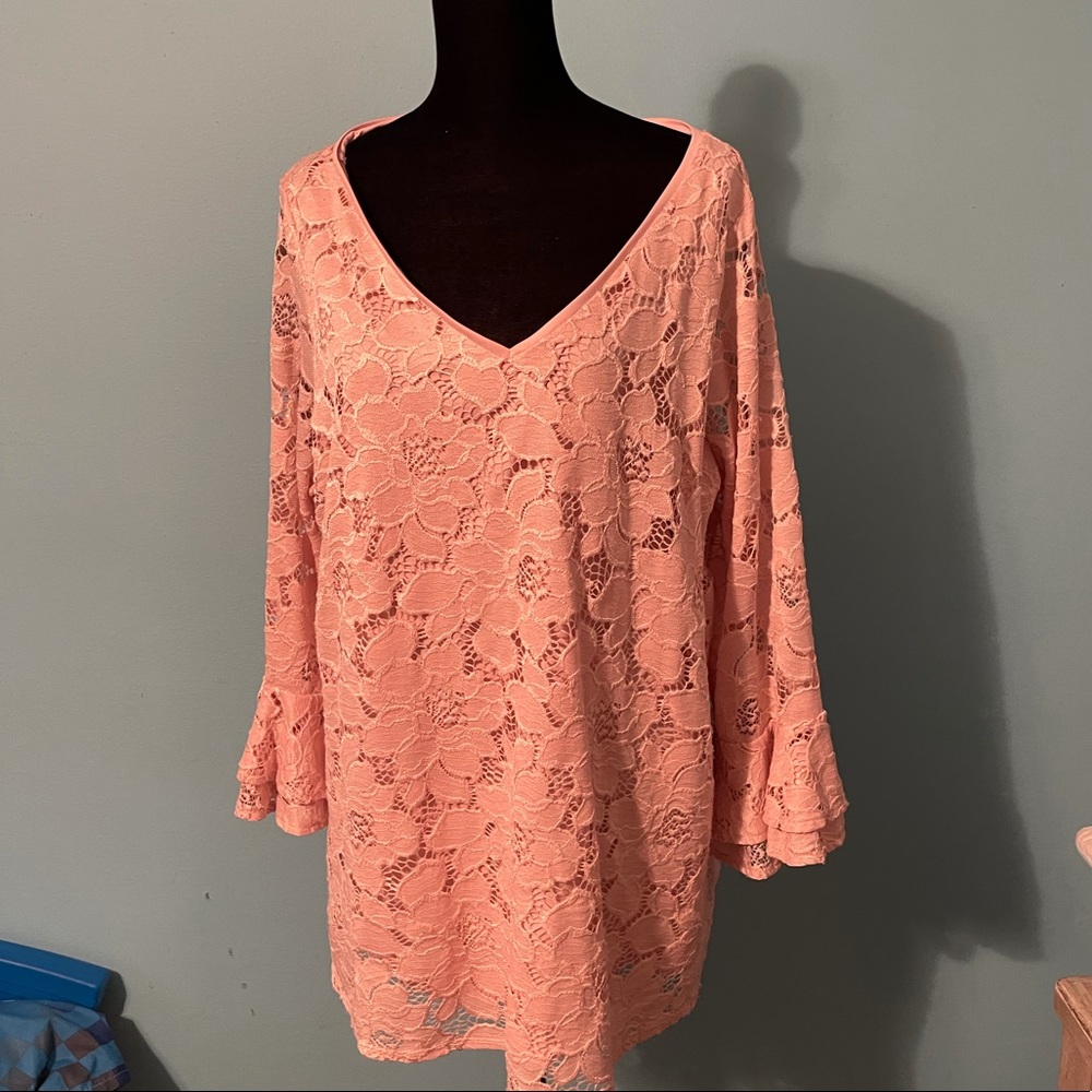 Blush Pink Lace Top